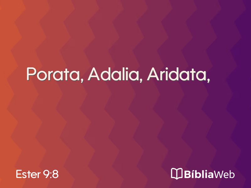 Ester 9:8 em imagem para compartilhar