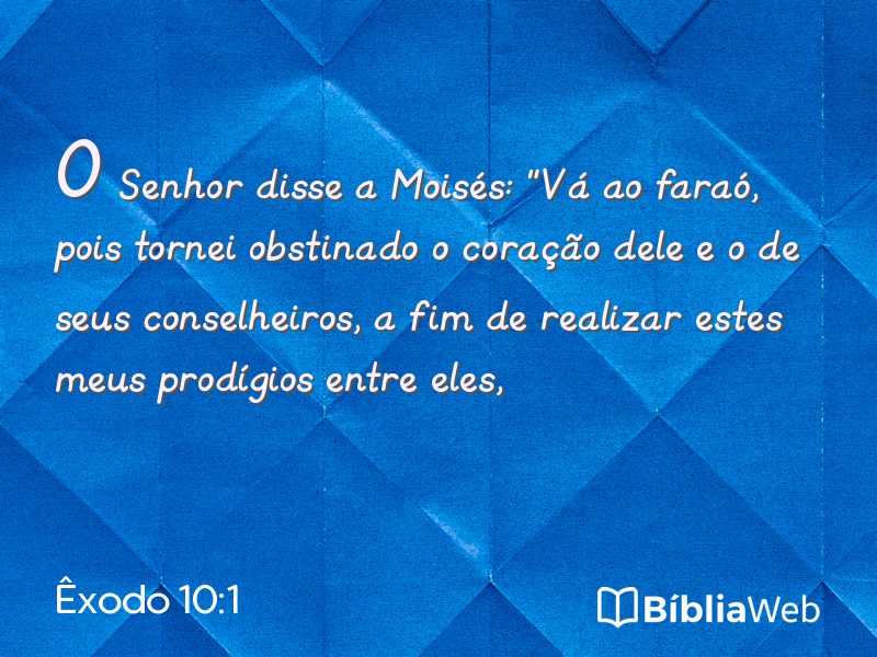 Êxodo 10:1 em imagem para compartilhar