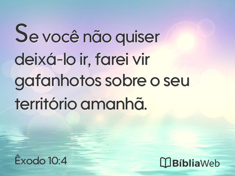 Êxodo 10:4 em imagem para compartilhar