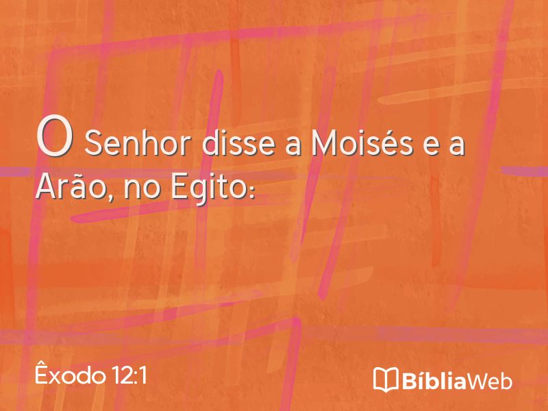 Êxodo 12:1 em imagem para compartilhar