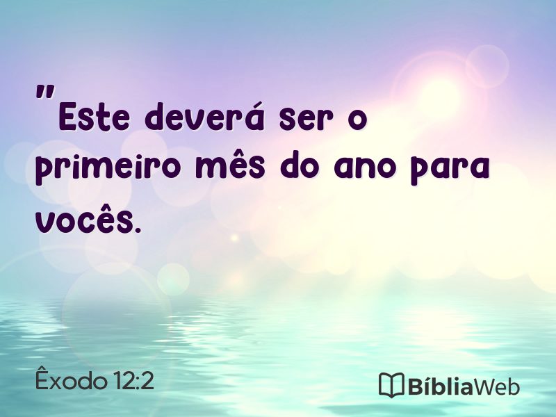 Êxodo 12:2 em imagem para compartilhar