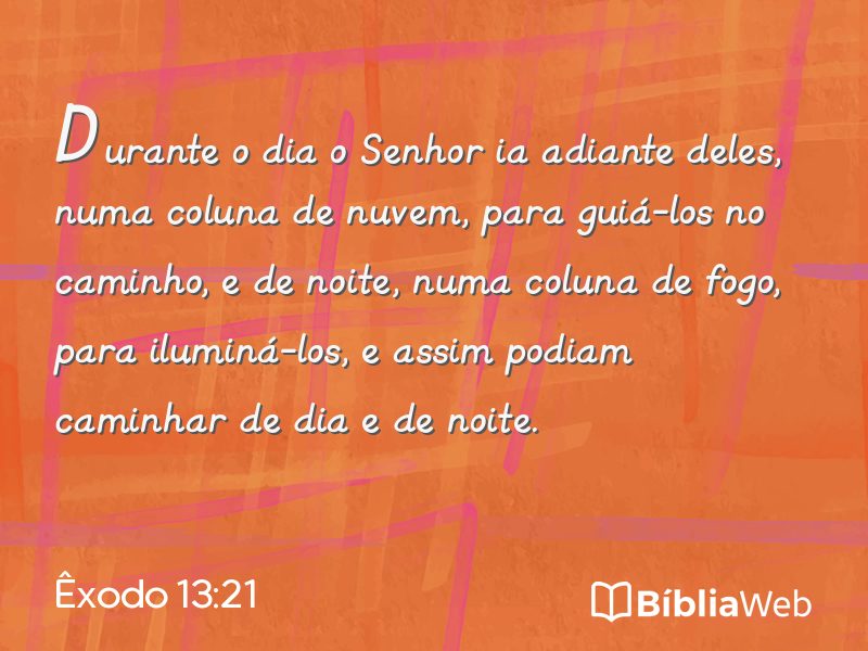 Êxodo 13:21 em imagem para compartilhar