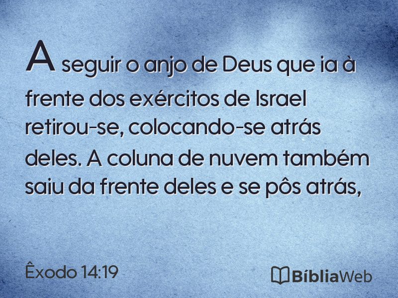 Êxodo 14:19 em imagem para compartilhar