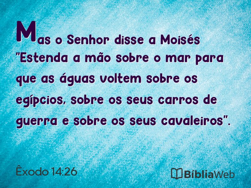 Êxodo 14:26 em imagem para compartilhar
