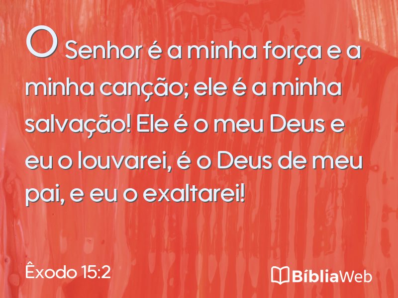 Êxodo 15:2 em imagem para compartilhar