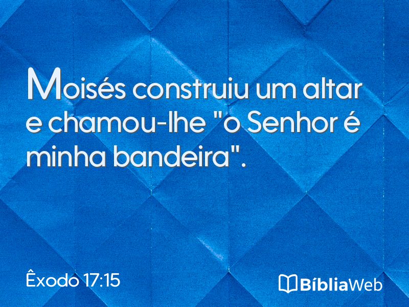 Êxodo 17:15 em imagem para compartilhar