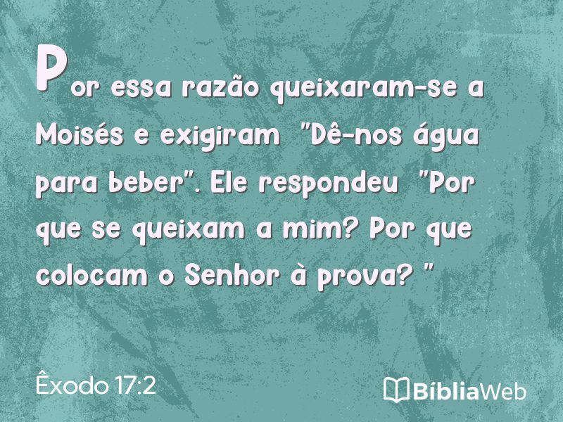 Êxodo 17:2 em imagem para compartilhar