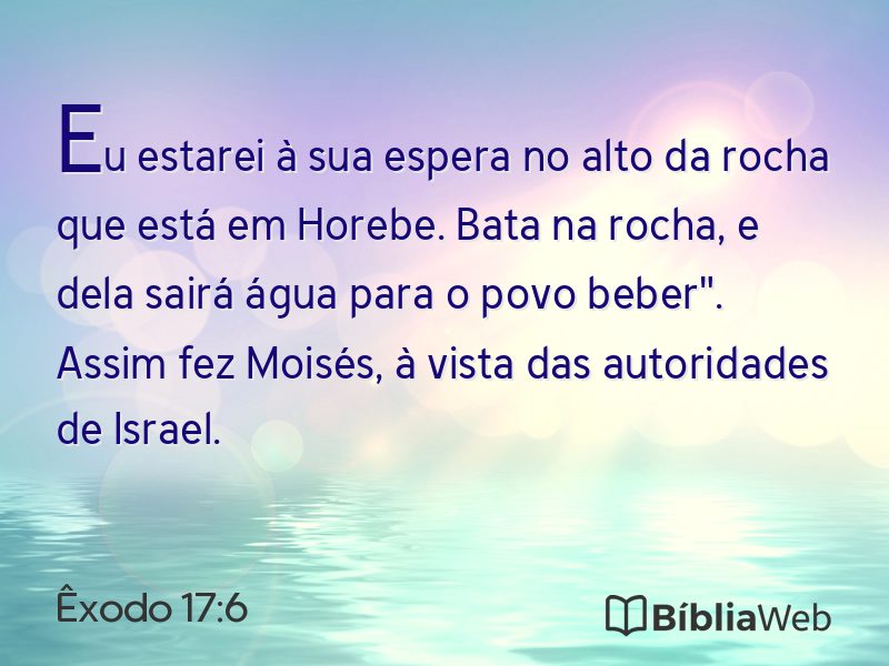Êxodo 17:6 em imagem para compartilhar