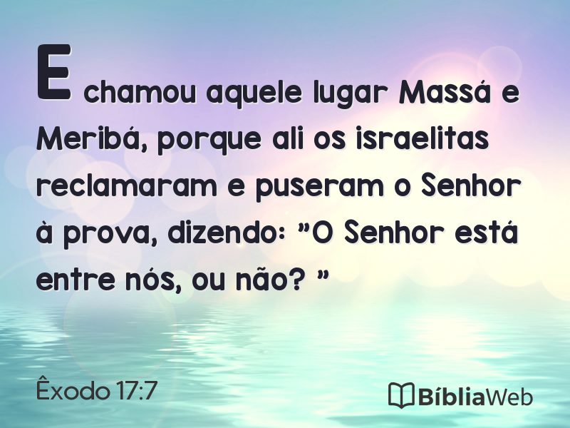 Êxodo 17:7 em imagem para compartilhar