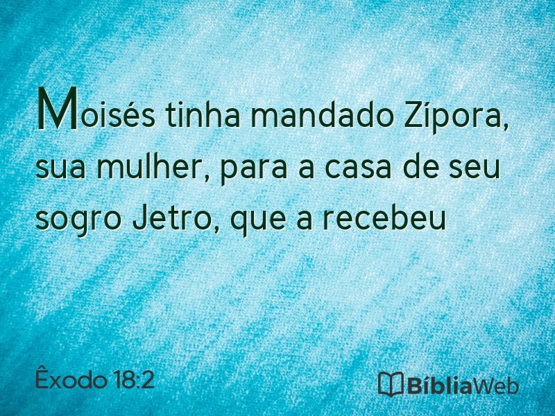 Êxodo 18:2 em imagem para compartilhar