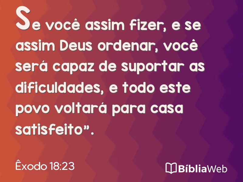 Êxodo 18:23 em imagem para compartilhar