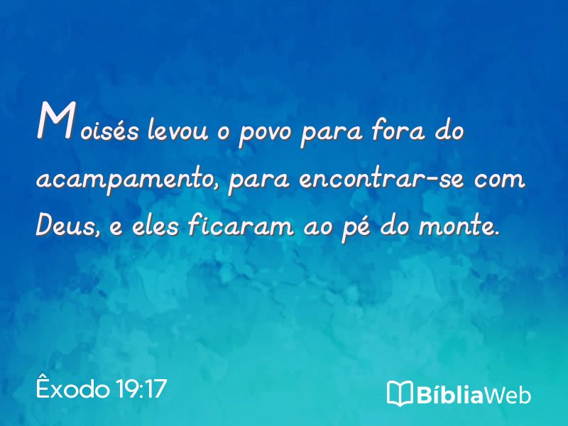 Êxodo 19:17 em imagem para compartilhar