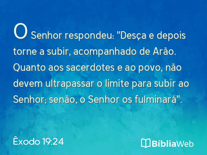 Êxodo 19:24 em imagem para compartilhar