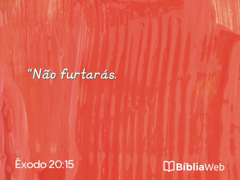 Êxodo 20:15 em imagem para compartilhar