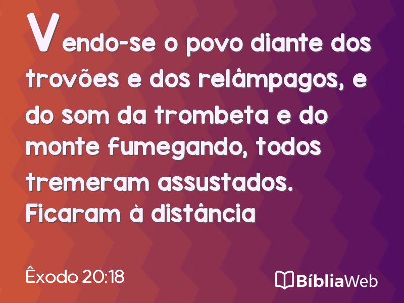 Êxodo 20:18 em imagem para compartilhar