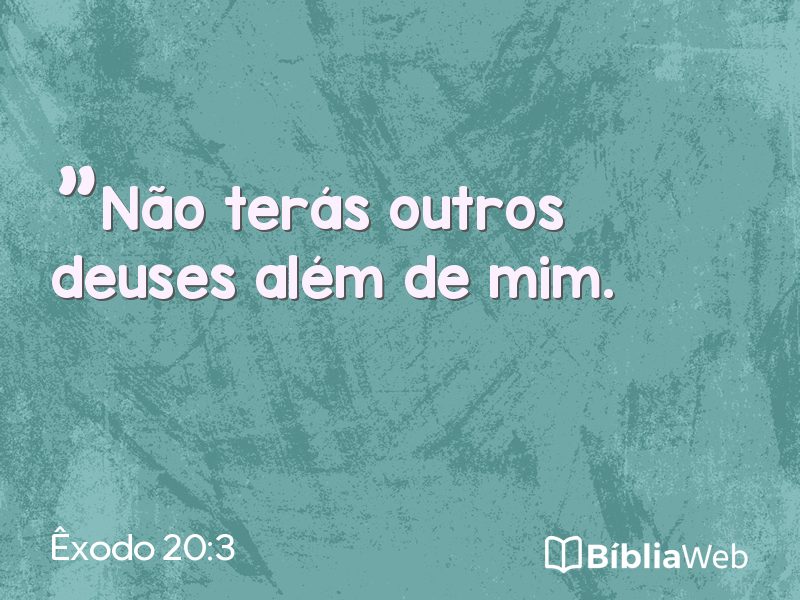 Êxodo 20:3 em imagem para compartilhar