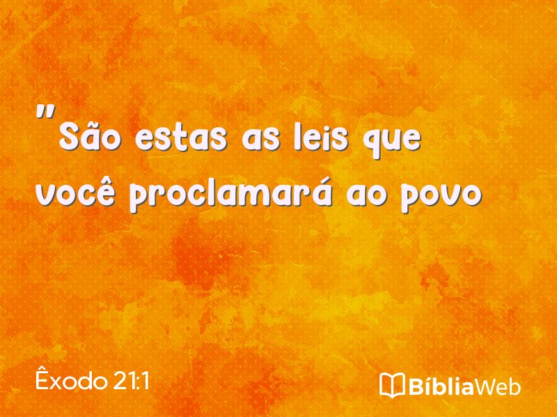 Êxodo 21:1 em imagem para compartilhar