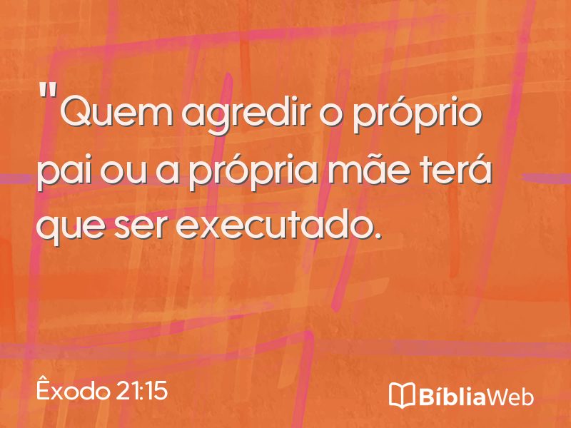 Êxodo 21:15 em imagem para compartilhar
