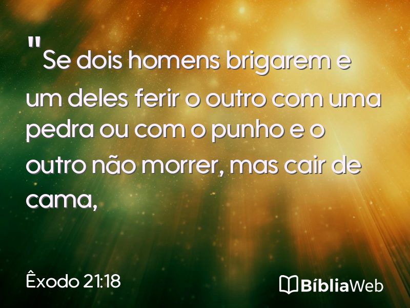 Êxodo 21:18 em imagem para compartilhar