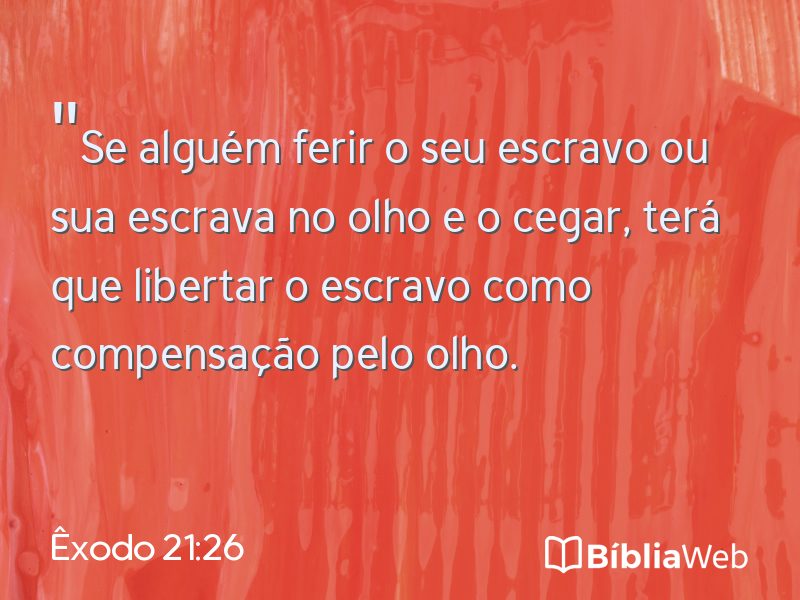 Êxodo 21:26 em imagem para compartilhar
