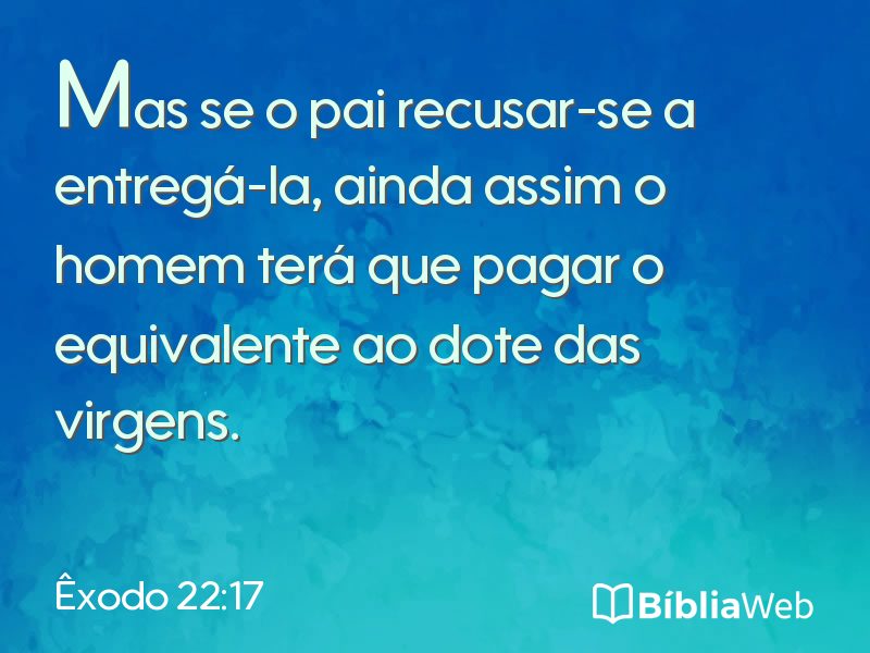 Êxodo 22:17 em imagem para compartilhar