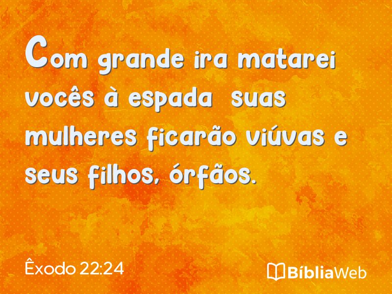Êxodo 22:24 em imagem para compartilhar