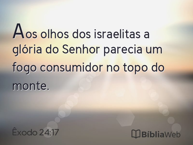Êxodo 24:17 em imagem para compartilhar