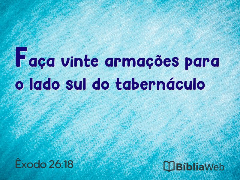 Êxodo 26:18 em imagem para compartilhar