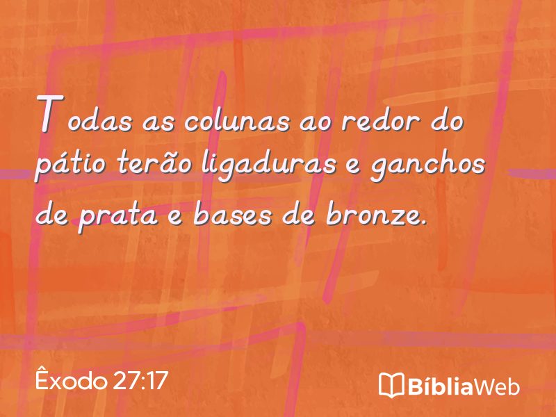 Êxodo 27:17 em imagem para compartilhar