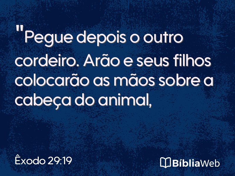 Êxodo 29:19 em imagem para compartilhar