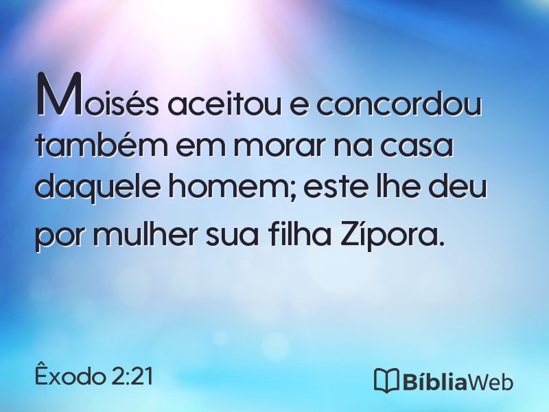 Êxodo 2:21 em imagem para compartilhar