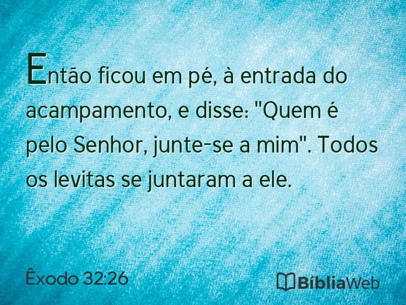 Êxodo 32:26 em imagem para compartilhar
