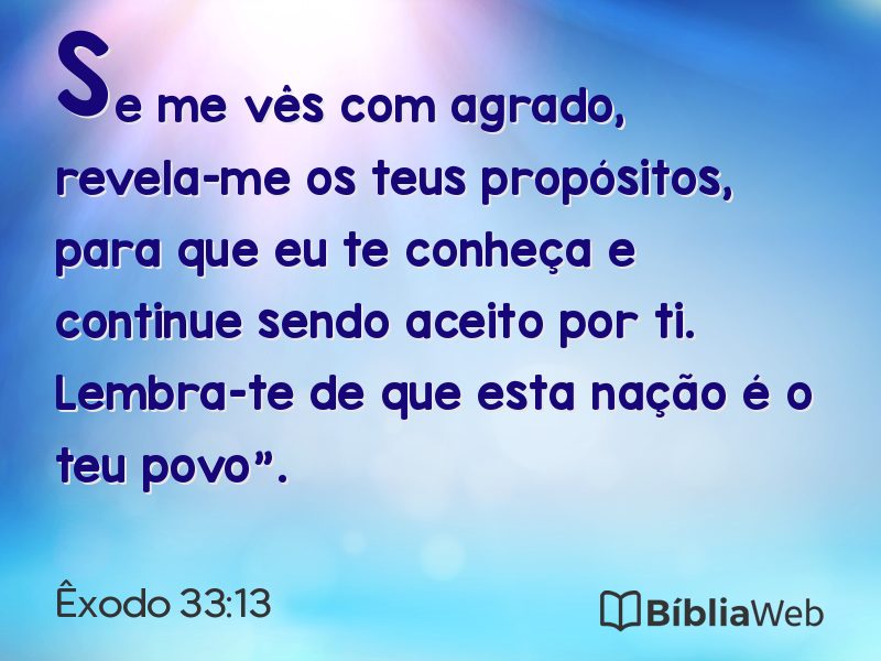 Êxodo 33:13 em imagem para compartilhar
