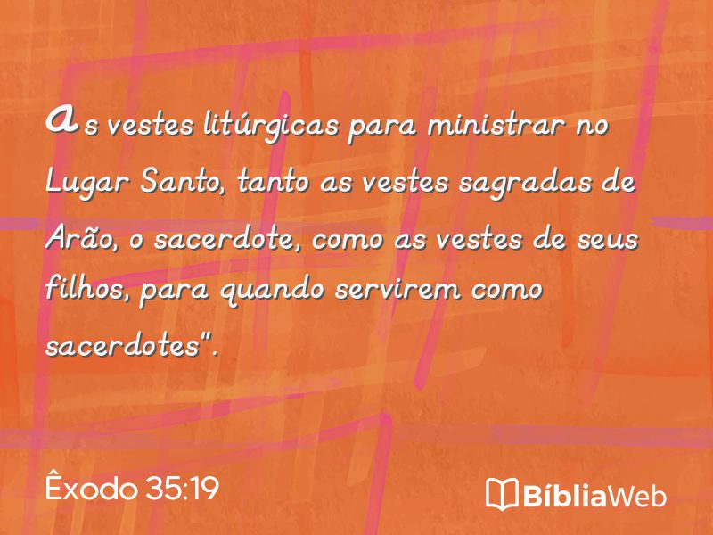 Êxodo 35:19 em imagem para compartilhar