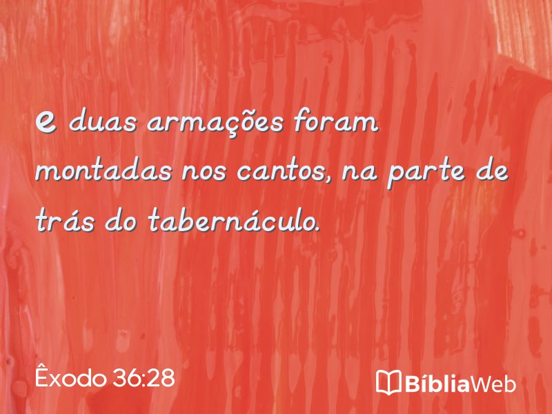 Êxodo 36:28 em imagem para compartilhar