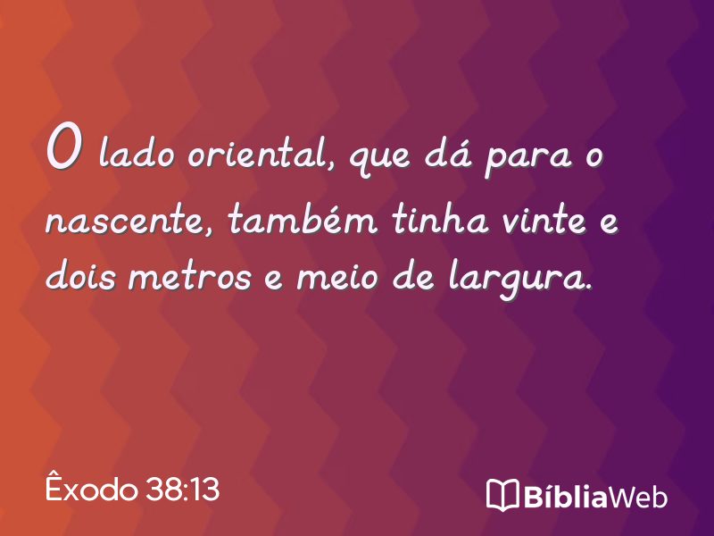 Êxodo 38:13 em imagem para compartilhar