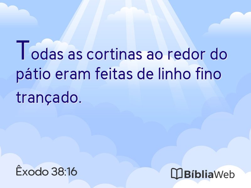 Êxodo 38:16 em imagem para compartilhar