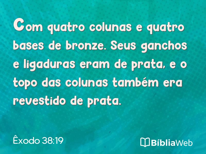 Êxodo 38:19 em imagem para compartilhar