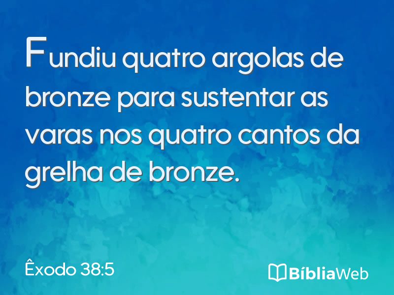Êxodo 38:5 em imagem para compartilhar