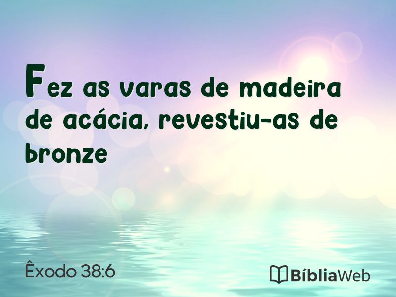 Êxodo 38:6 em imagem para compartilhar