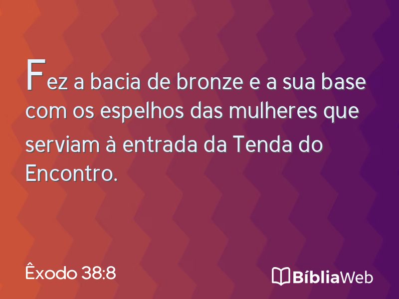 Êxodo 38:8 em imagem para compartilhar