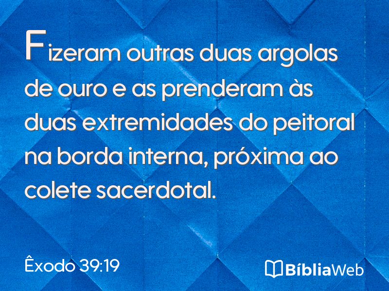 Êxodo 39:19 em imagem para compartilhar