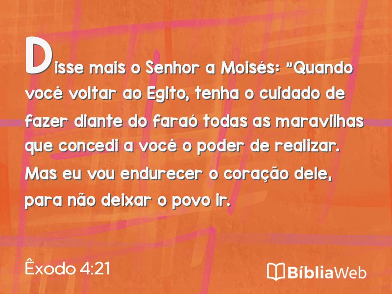 Êxodo 4:21 em imagem para compartilhar