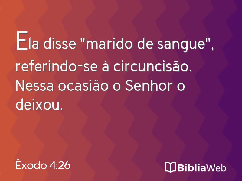 Êxodo 4:26 em imagem para compartilhar