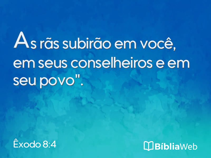Êxodo 8:4 em imagem para compartilhar