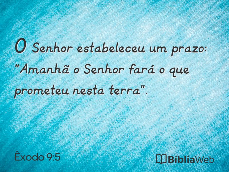 Êxodo 9:5 em imagem para compartilhar