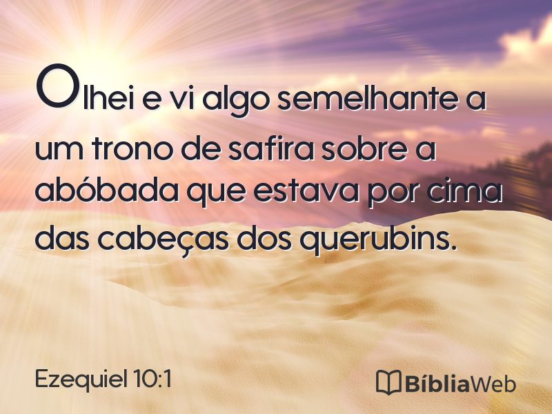 Ezequiel 10:1 em imagem para compartilhar
