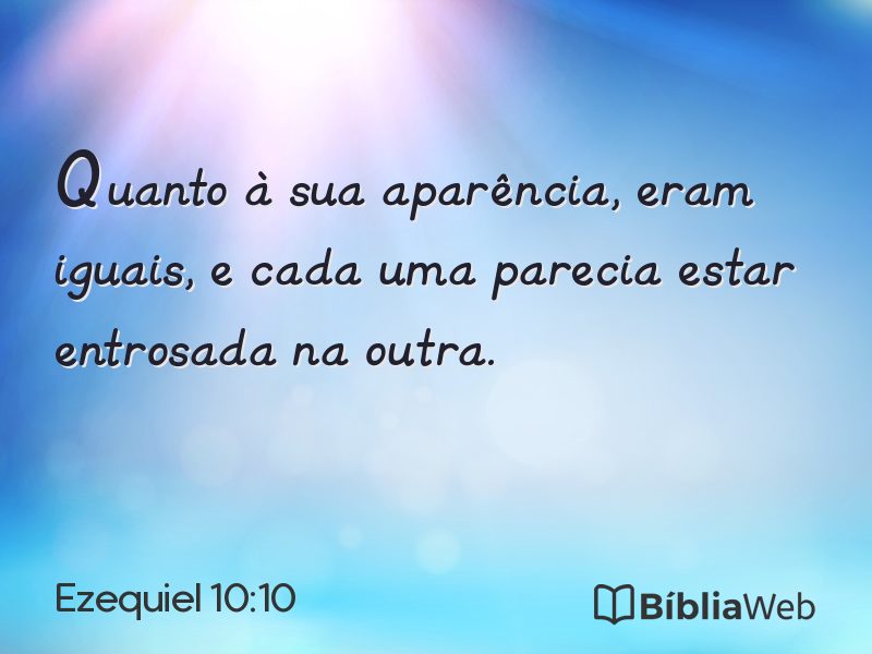 Ezequiel 10:10 em imagem para compartilhar