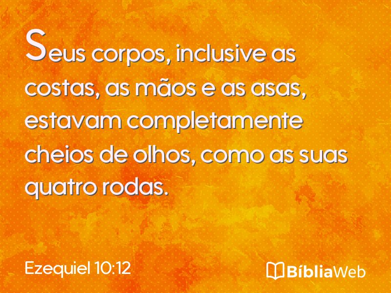Ezequiel 10:12 em imagem para compartilhar