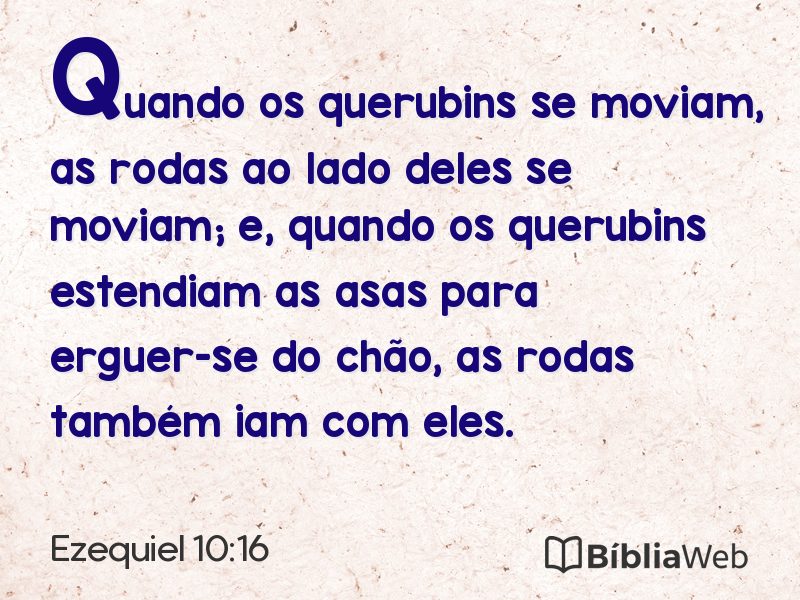 Ezequiel 10:16 em imagem para compartilhar